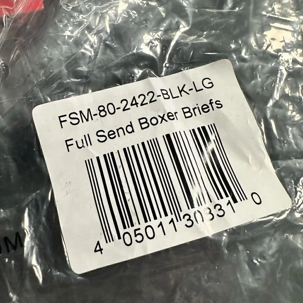 NWT Full Send Men’s Black Boxer Brief Underwear - Size Large